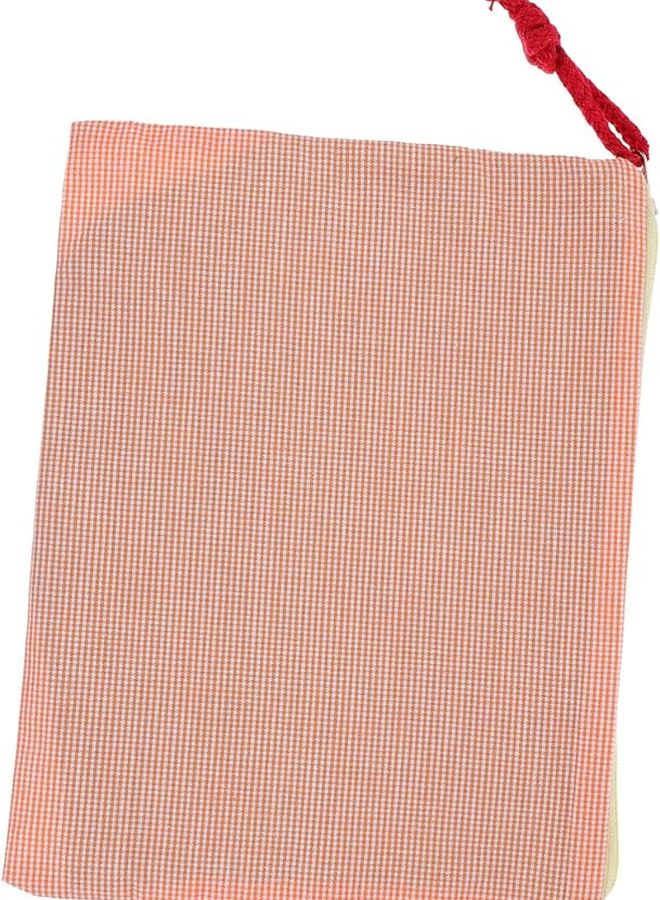 Orange Portable Makeup Organizer Bag For Women Travel Cosmetic Pouch Storage - Image 1